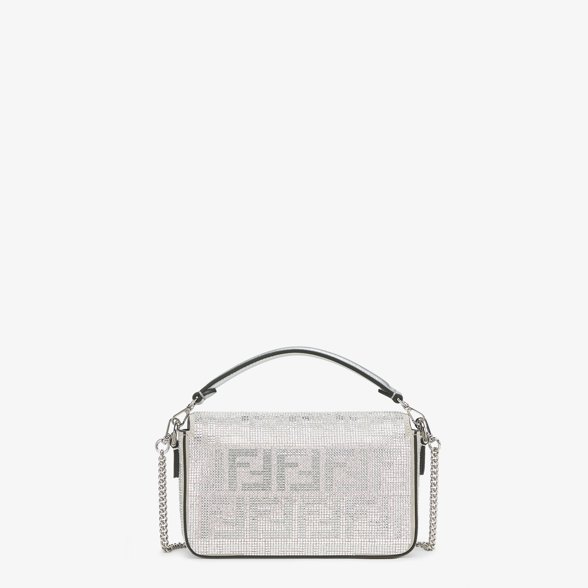 バゲット ミニ スパンコールまたはクリスタル シルバー | Fendi バゲット ミニ スパンコールまたはクリスタル シルバー | Fendi