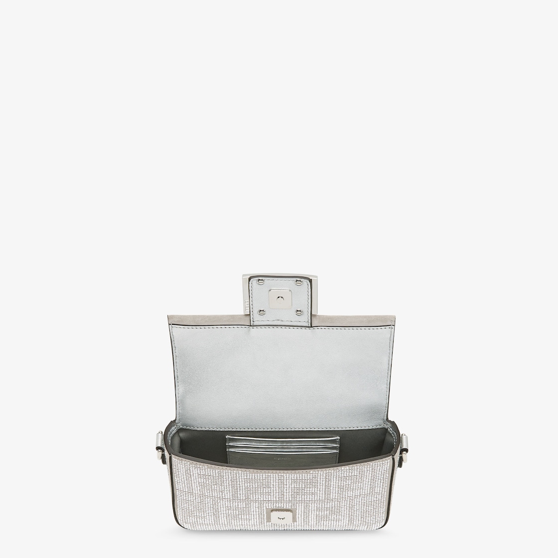 バゲット ミニ スパンコールまたはクリスタル シルバー | Fendi バゲット ミニ スパンコールまたはクリスタル シルバー | Fendi