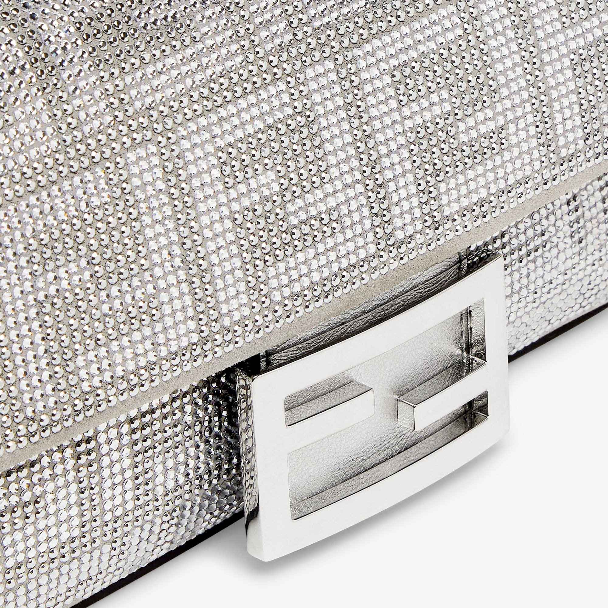 バゲット ミニ スパンコールまたはクリスタル シルバー | Fendi バゲット ミニ スパンコールまたはクリスタル シルバー | Fendi