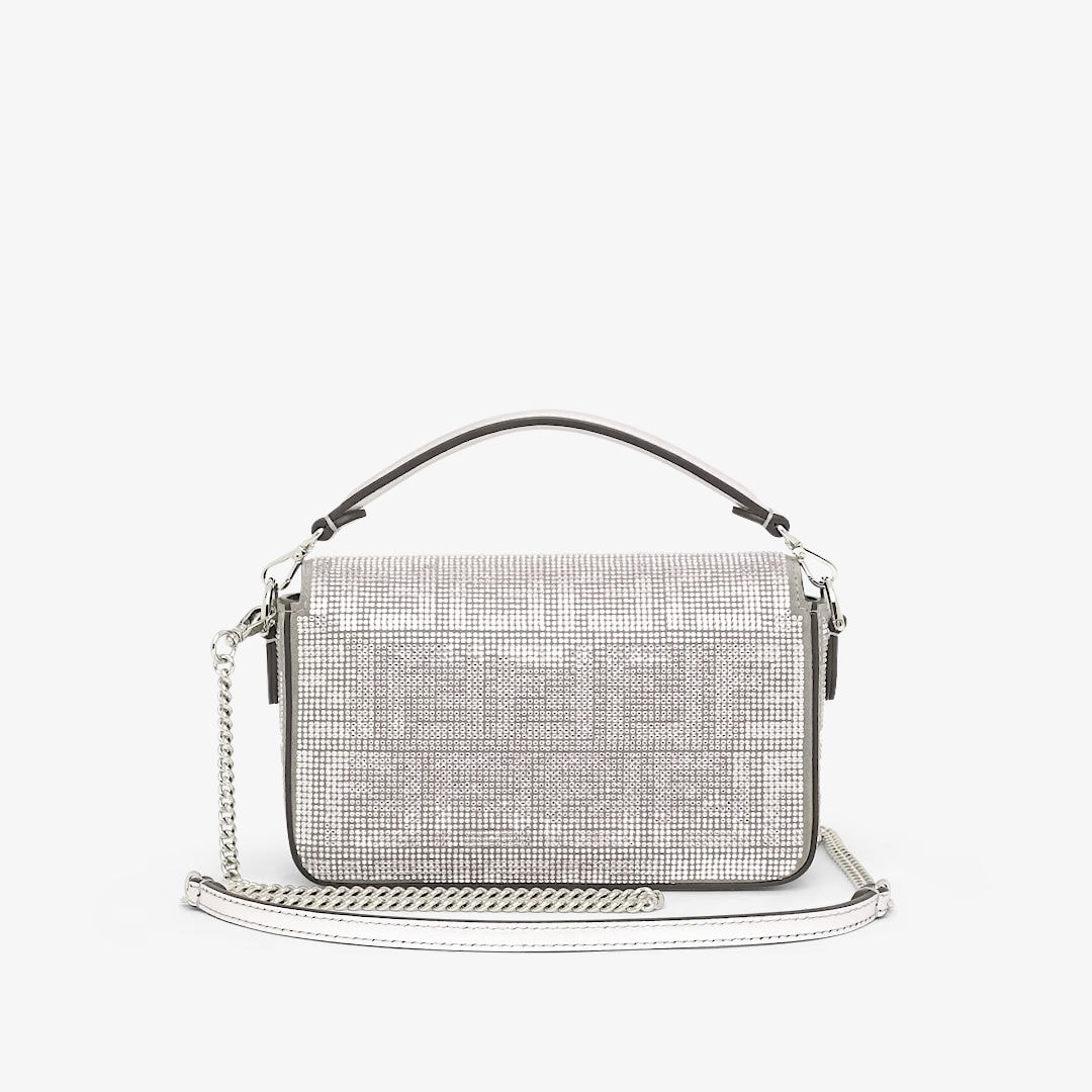 バゲット ミニ スパンコールまたはクリスタル シルバー | Fendi バゲット ミニ スパンコールまたはクリスタル シルバー | Fendi