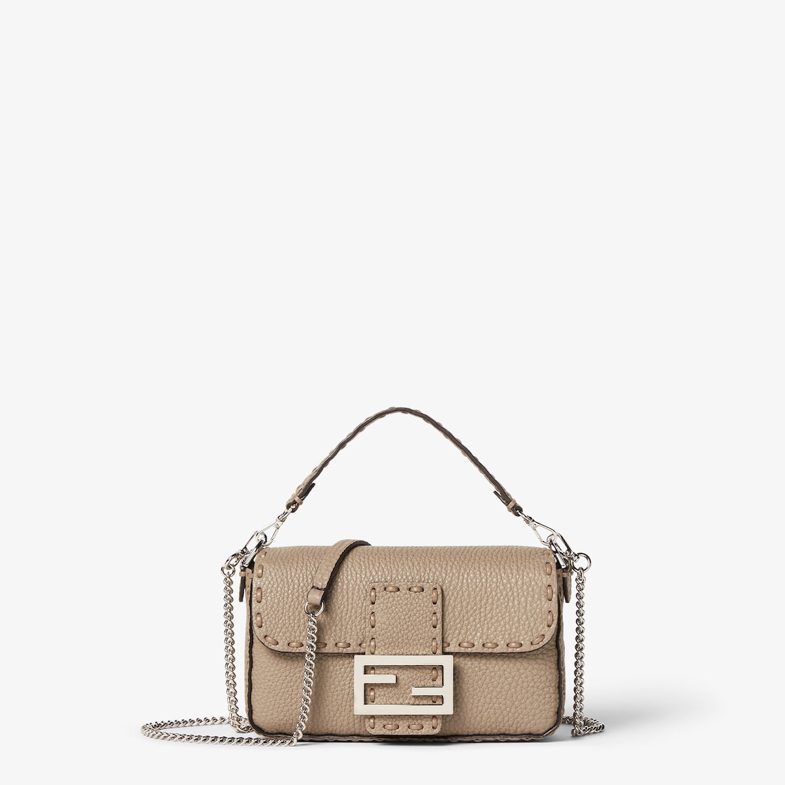 バゲット ミニ カーフレザー グレー | Fendi バゲット ミニ カーフレザー グレー | Fendi