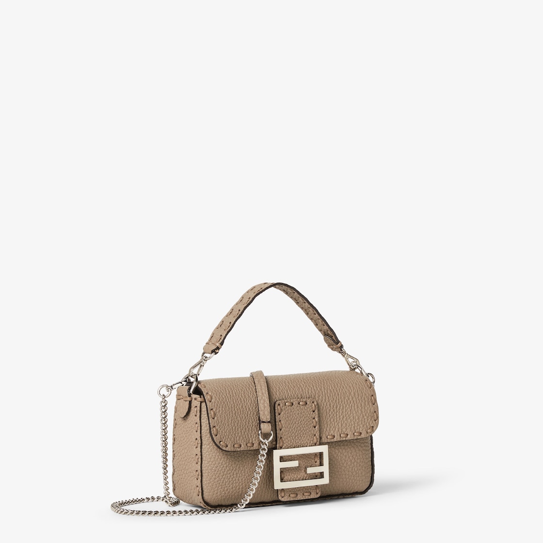バゲット ミニ カーフレザー グレー | Fendi バゲット ミニ カーフレザー グレー | Fendi