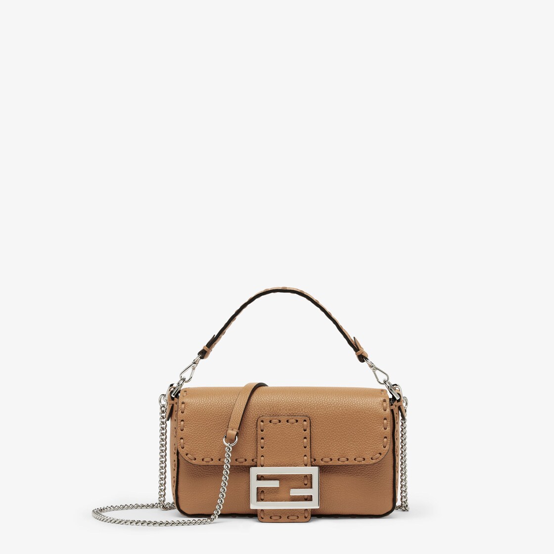 Baguette Mini Selleria Beige Fendi