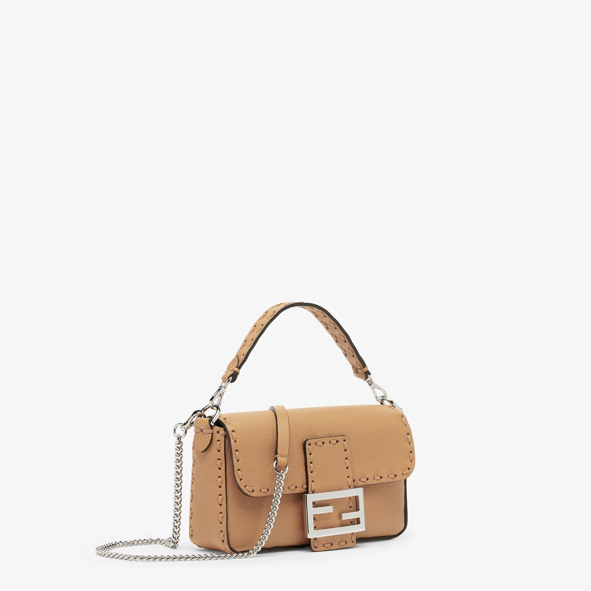 Baguette Mini Cuoio Romano leather Beige | Fendi