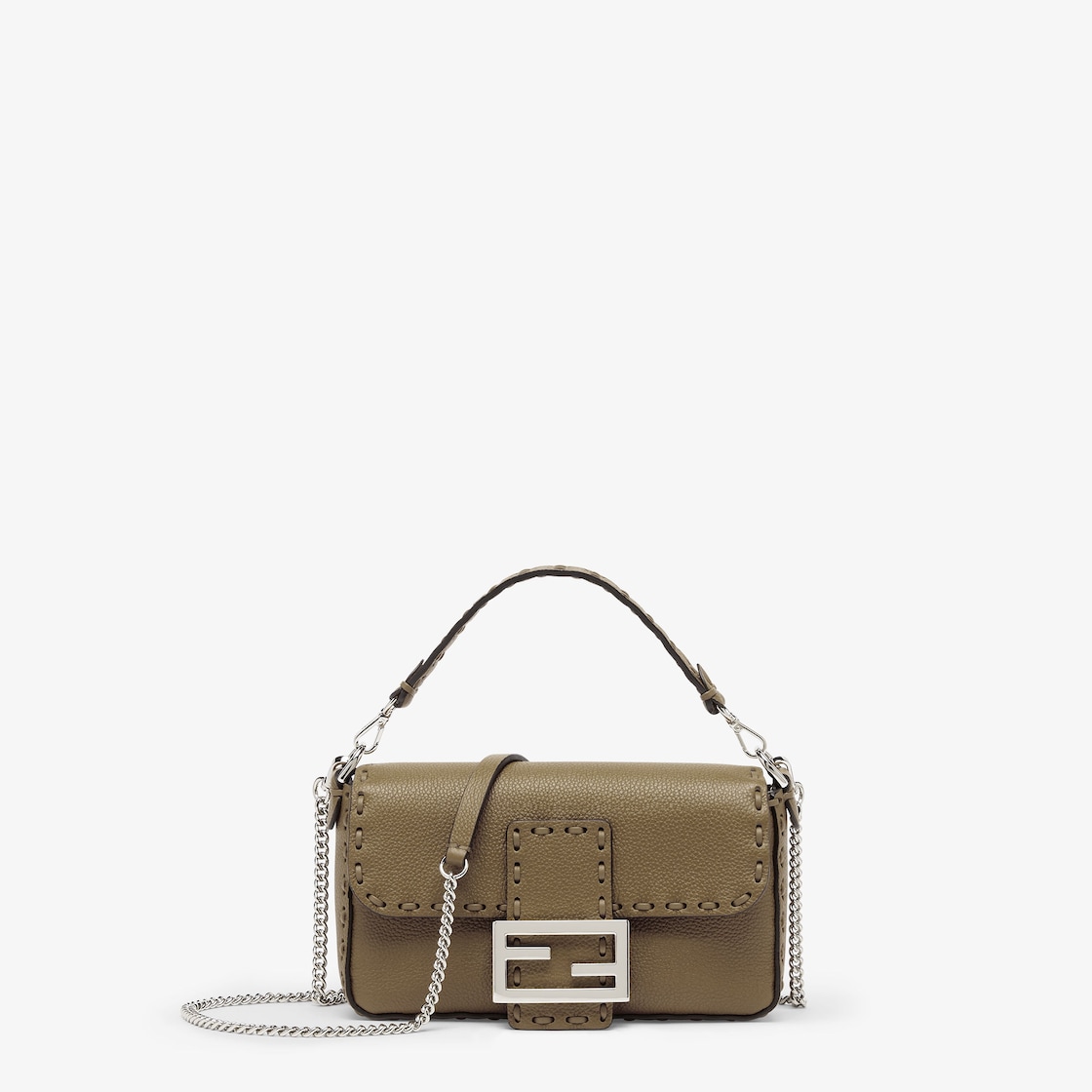 バゲット ミニ カーフレザー グリーン | Fendi バゲット ミニ カーフレザー グリーン | Fendi