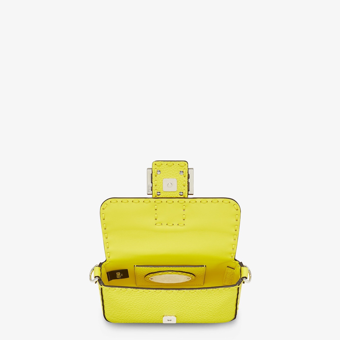 Baguette Mini Cuoio Romano leather Yellow - Image 4/5