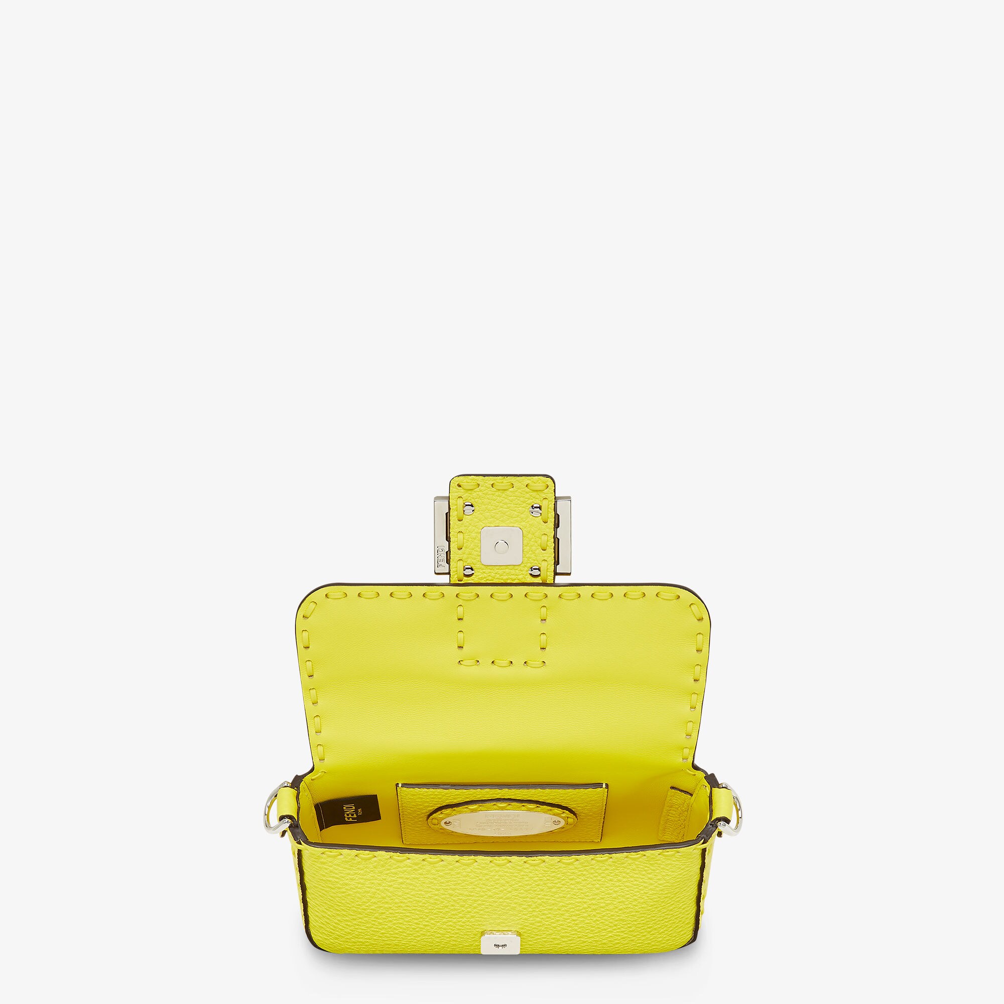 Baguette Mini Cuoio Romano leather Yellow | Fendi Baguette Mini Cuoio Romano leather Yellow | Fendi