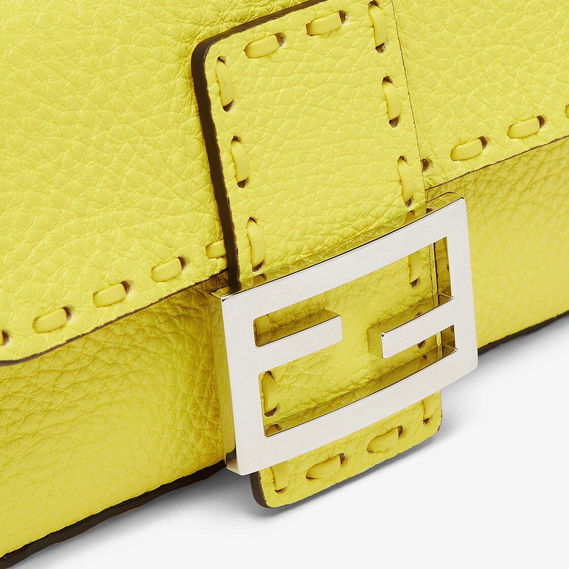 Baguette Mini Cuoio Romano leather Yellow - Image 5/5