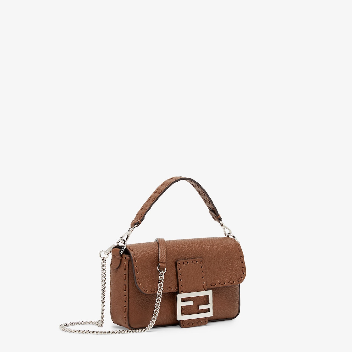 バゲット ミニ カーフレザー ブラウン | Fendi バゲット ミニ カーフレザー ブラウン | Fendi