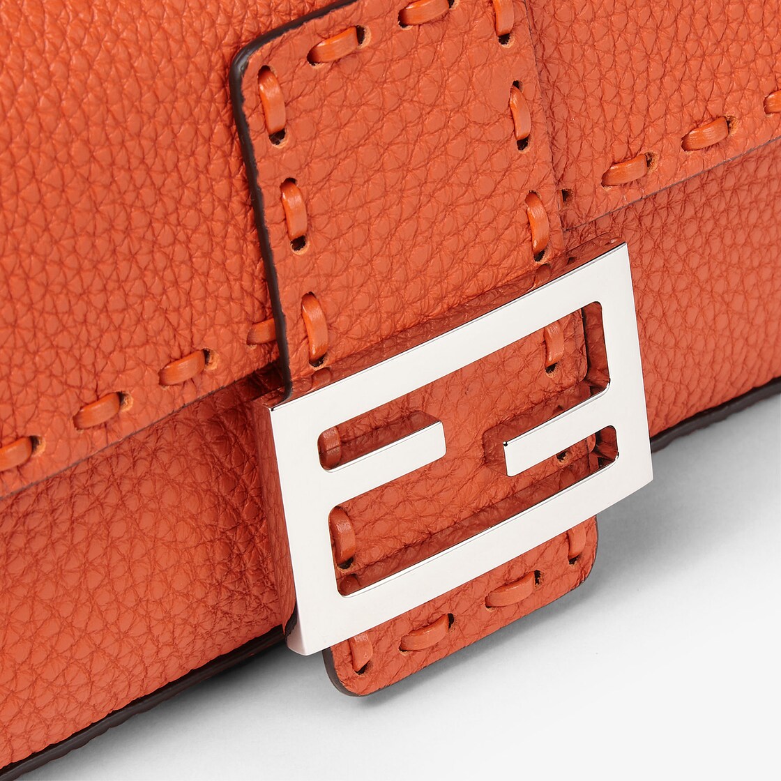 Baguette Mini Cuoio Romano leather Orange - Image 8/9