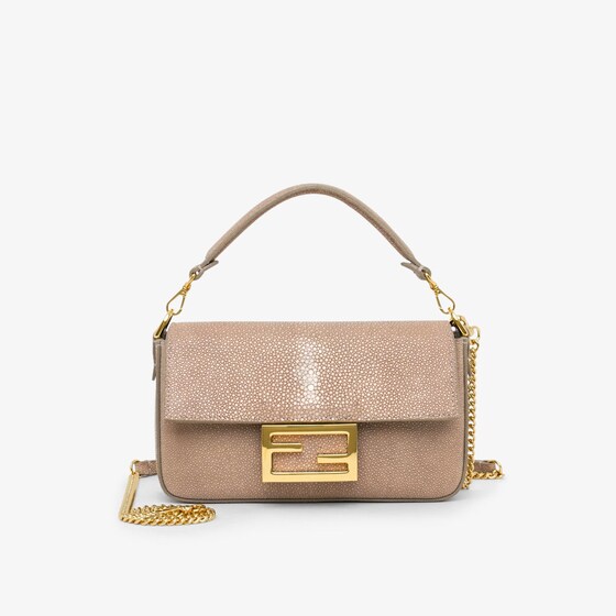 Fendi Baguette Mini In Gray
