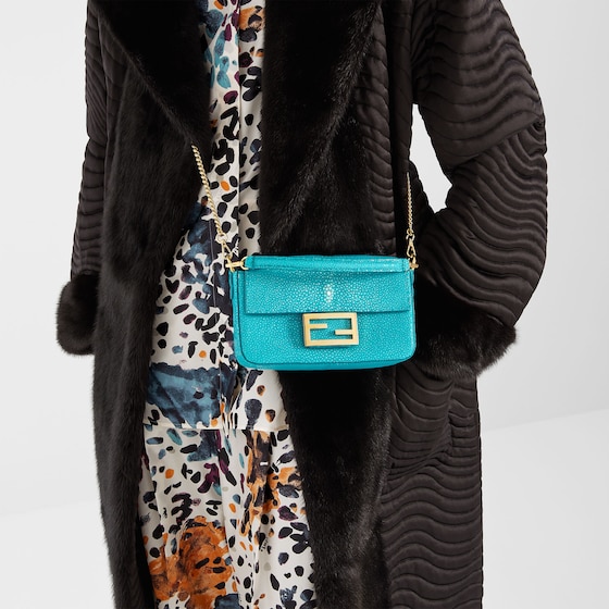 Fendi Iconic mini Baguette® bag made of luxury, hand-polished | Thumbnail 7