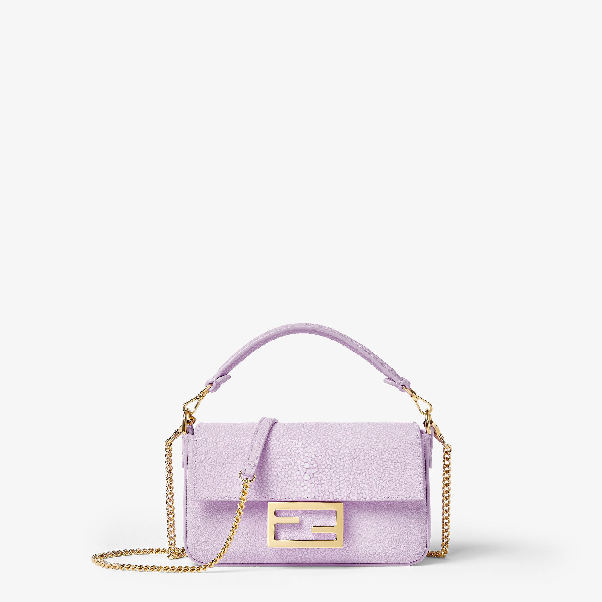 バゲット® ミニ プレシャスレザー パープル | Fendi