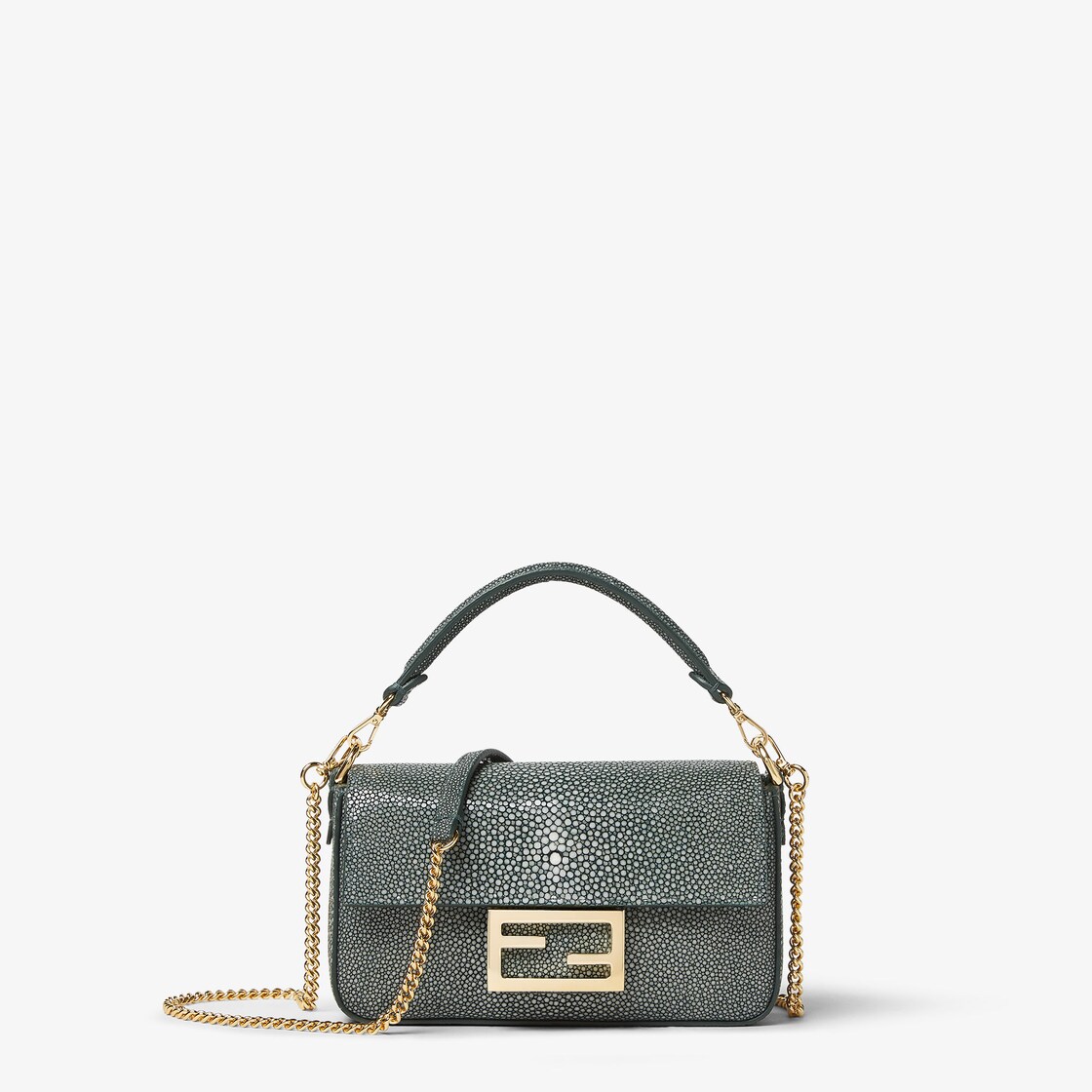 Baguette Mini Fine leathers Green - Image 1/5