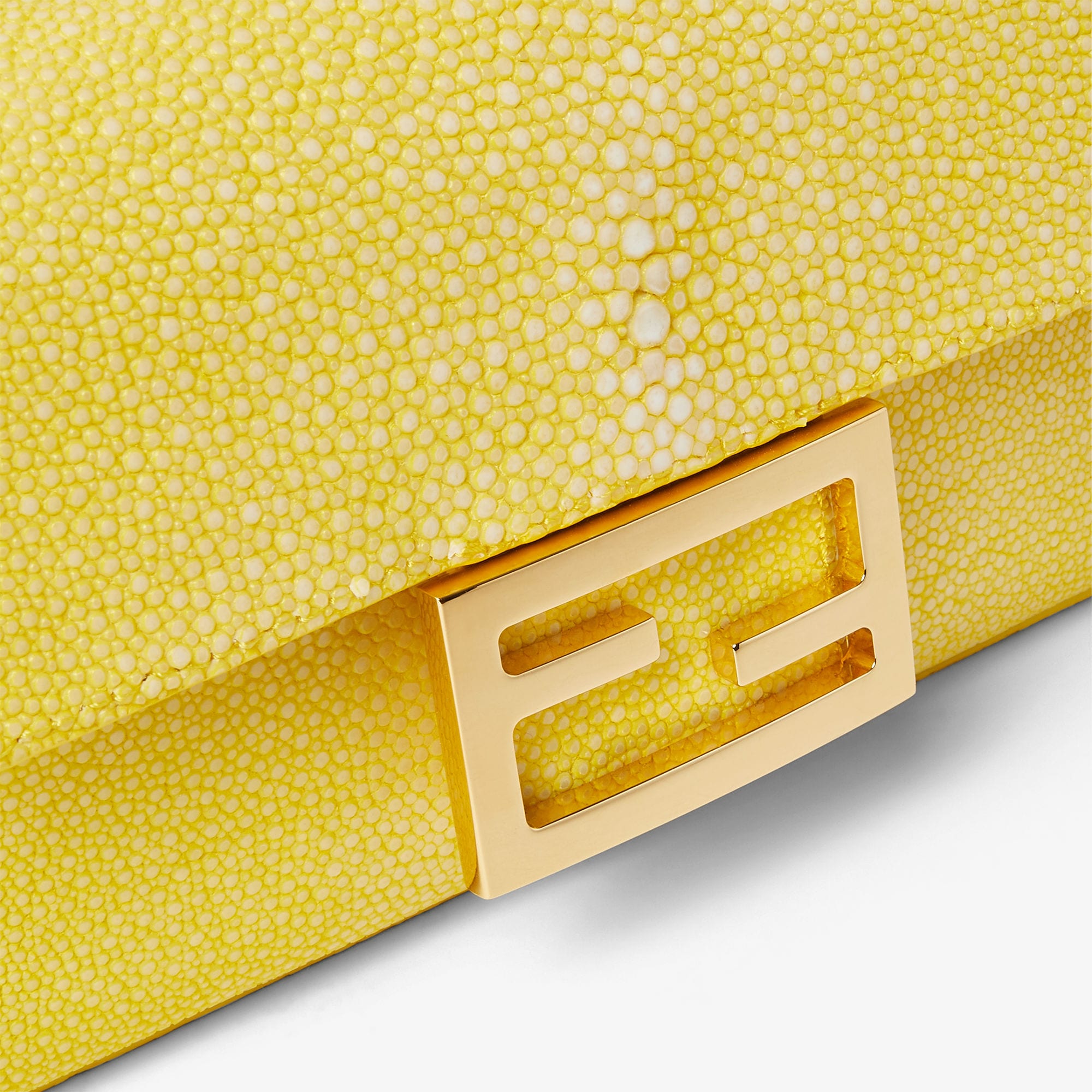 バゲット® ミニ プレシャスレザー イエロー | Fendi