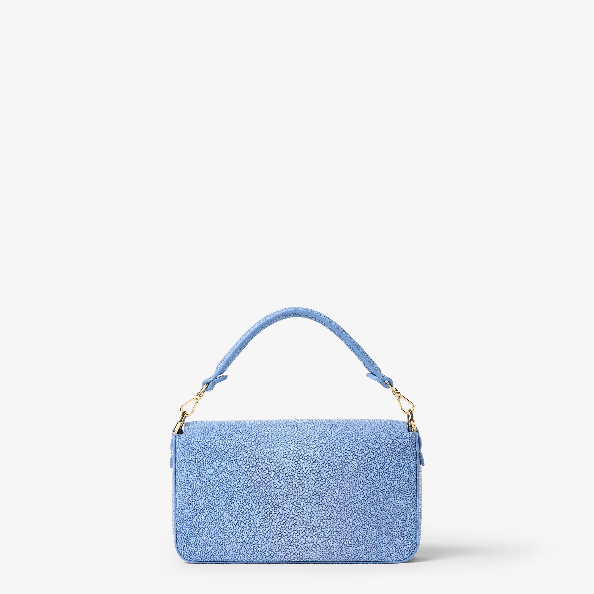 バゲット® ミニ プレシャスレザー ライトブルー | Fendi