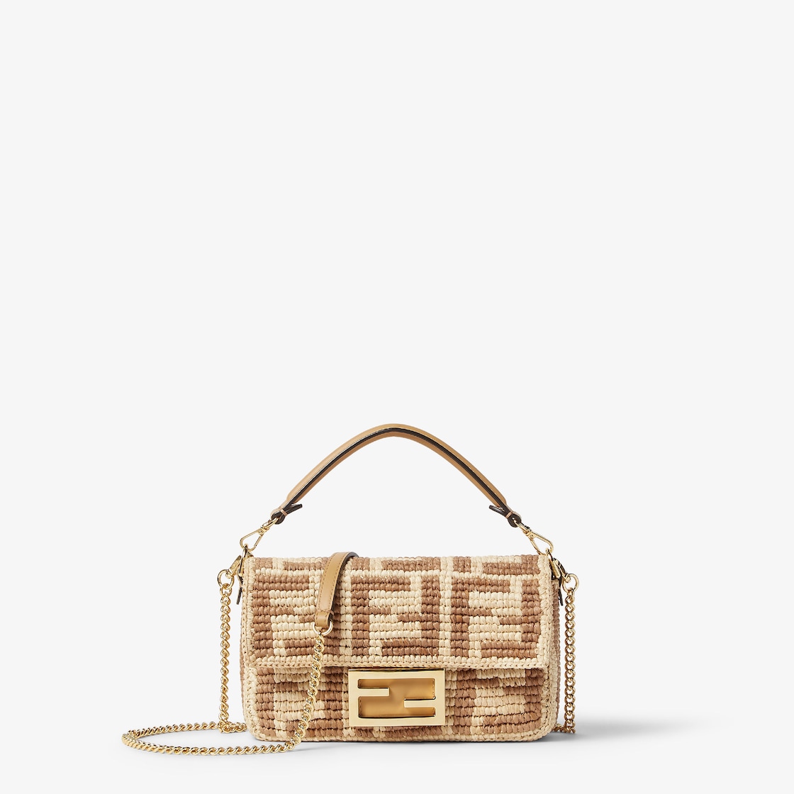 Baguette Mini Raffia Beige - Image 1/5