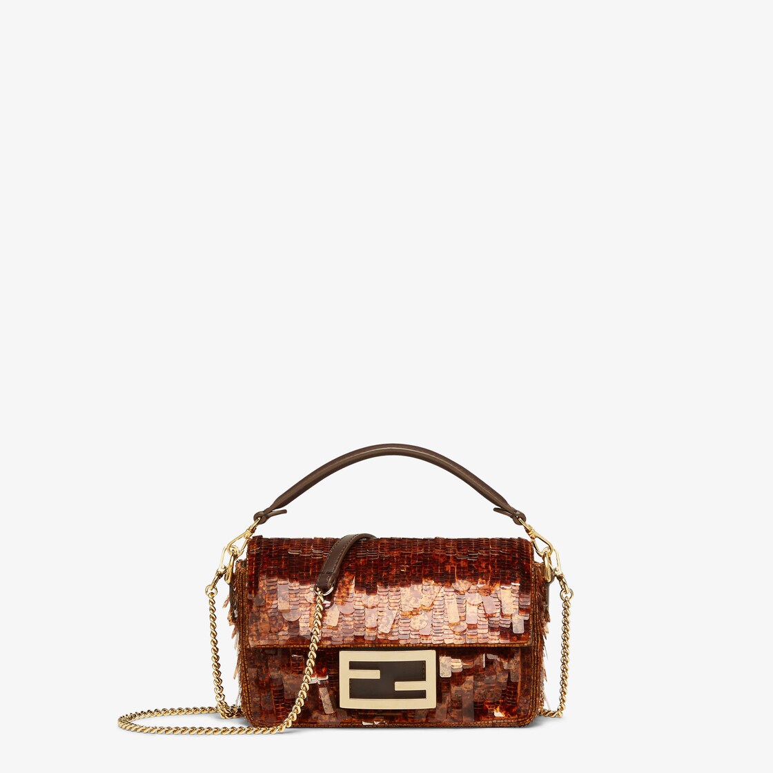 Fendi glitter baguette sale