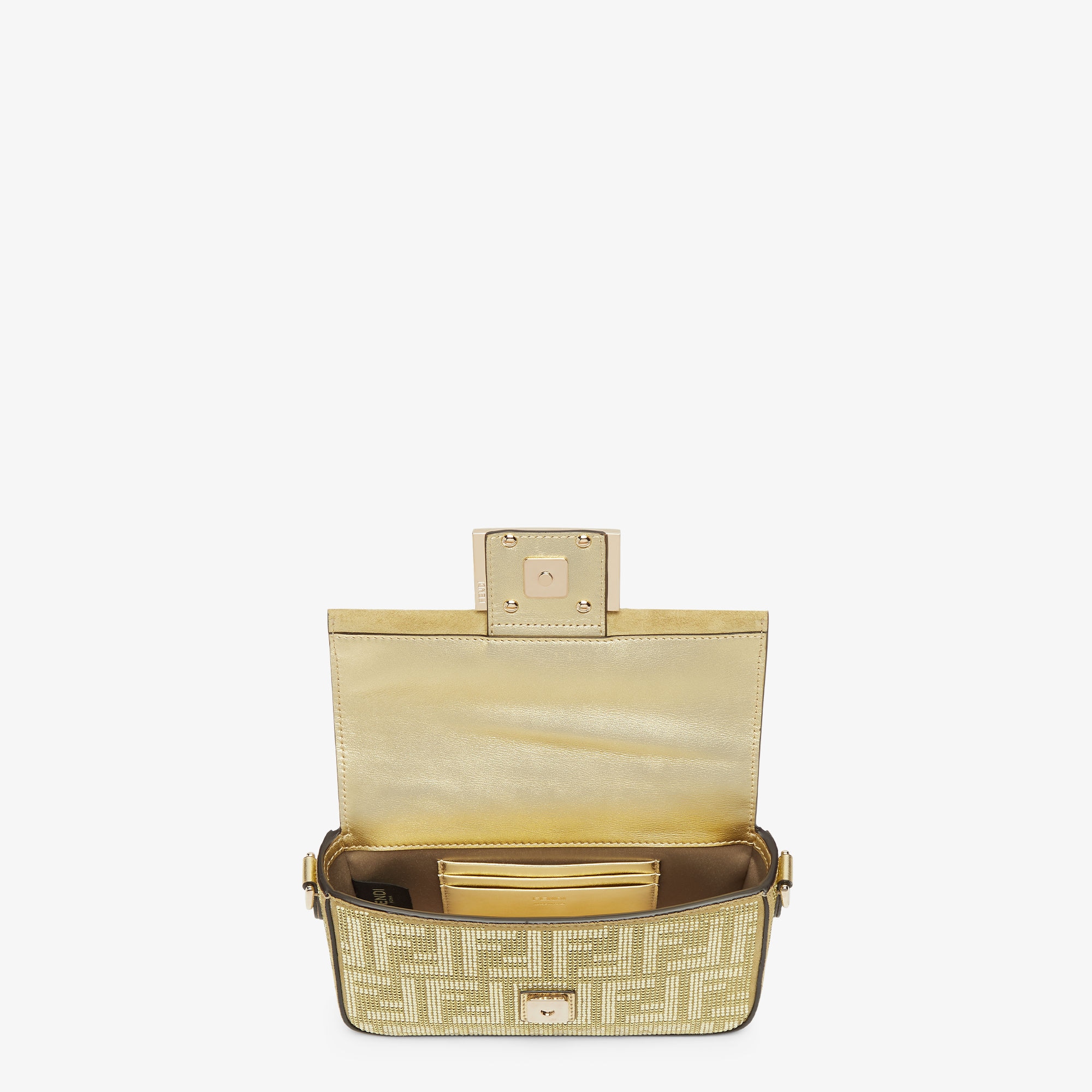 バゲット ミニ スパンコールまたはクリスタル ゴールド | Fendi