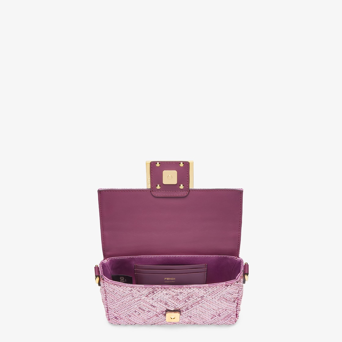 バゲット ミニ スパンコールまたはクリスタル ピンク | Fendi バゲット ミニ スパンコールまたはクリスタル ピンク | Fendi