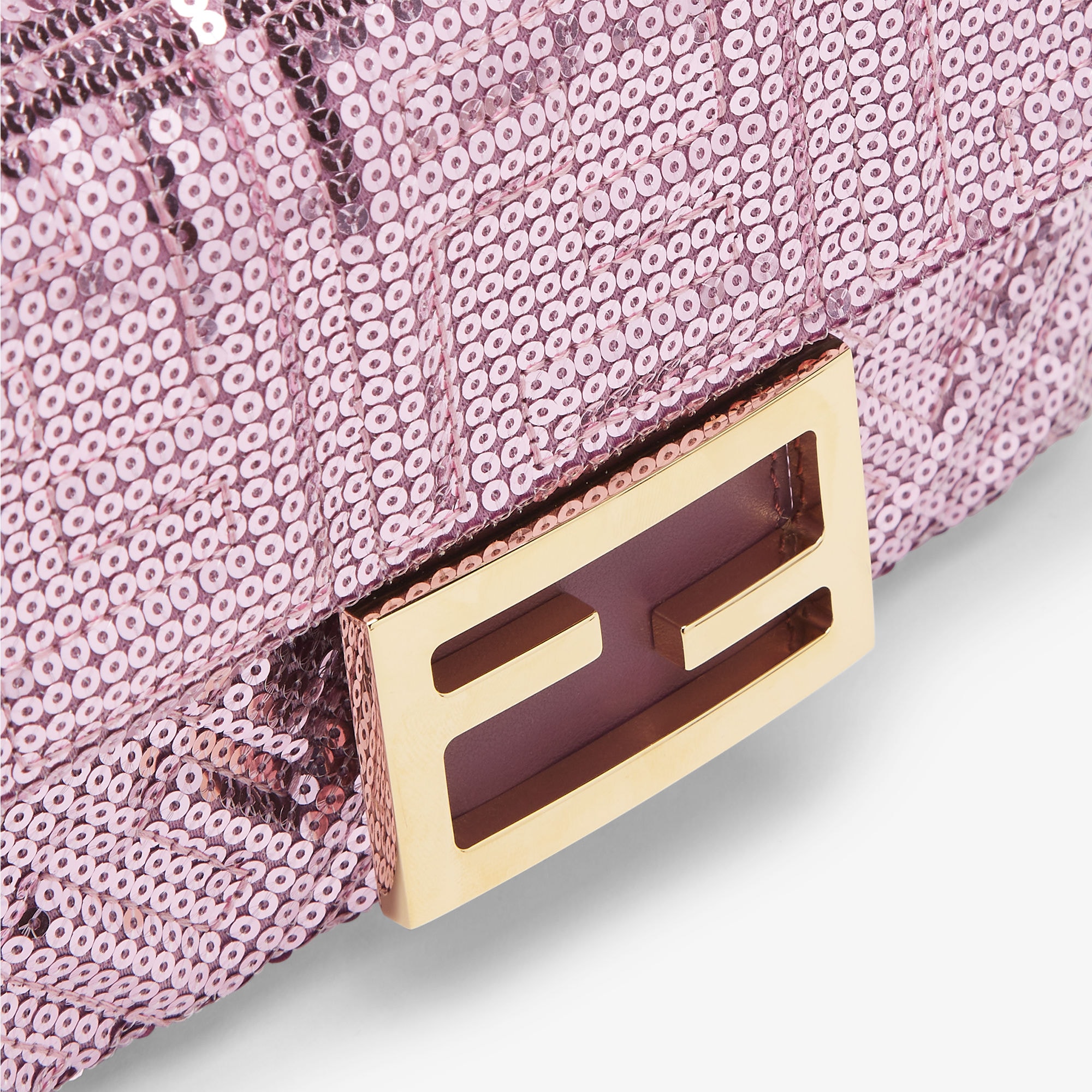 バゲット ミニ スパンコールまたはクリスタル ピンク | Fendi バゲット ミニ スパンコールまたはクリスタル ピンク | Fendi
