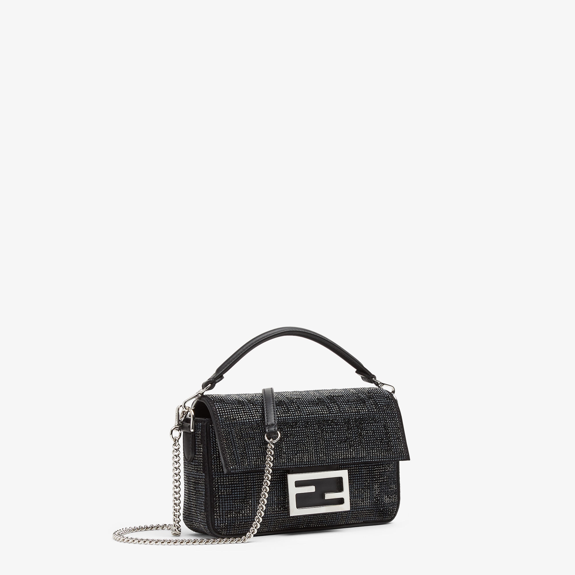 バゲット ミニ スパンコールまたはクリスタル ブラック | Fendi バゲット ミニ スパンコールまたはクリスタル ブラック | Fendi