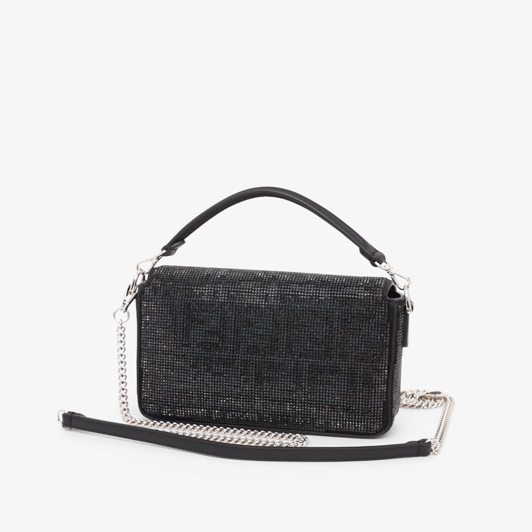 バゲット ミニ スパンコールまたはクリスタル ブラック | Fendi バゲット ミニ スパンコールまたはクリスタル ブラック | Fendi