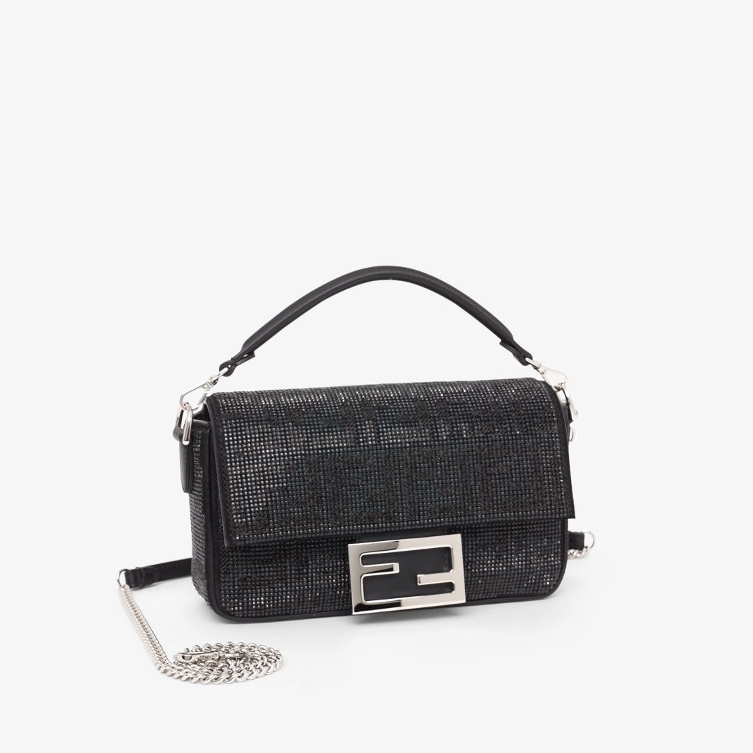 バゲット ミニ スパンコールまたはクリスタル ブラック | Fendi バゲット ミニ スパンコールまたはクリスタル ブラック | Fendi