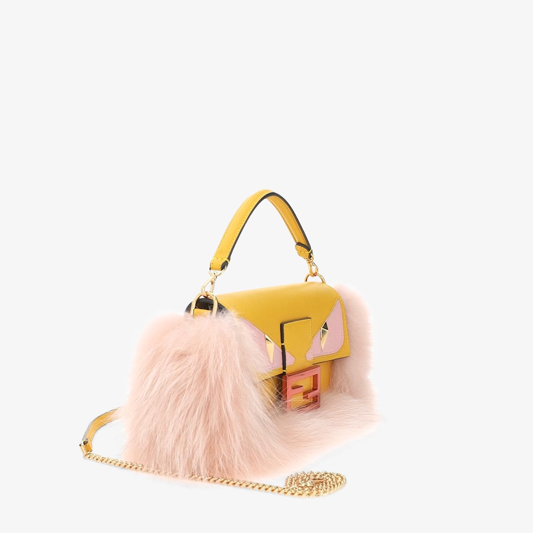 バゲット ミニ レザー イエロー | Fendi バゲット ミニ レザー イエロー | Fendi