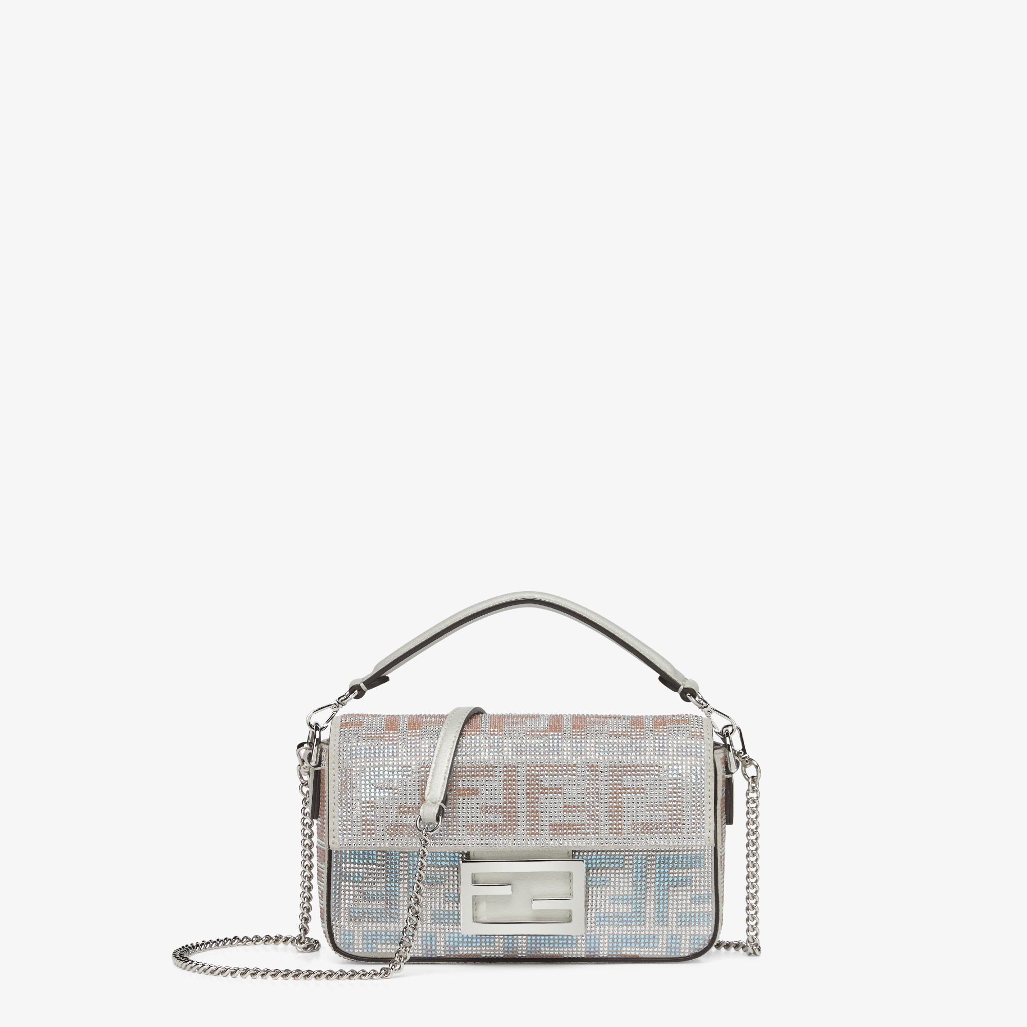 Baguette Mini Sequins or crystals White | Fendi Baguette Mini Sequins or crystals White | Fendi