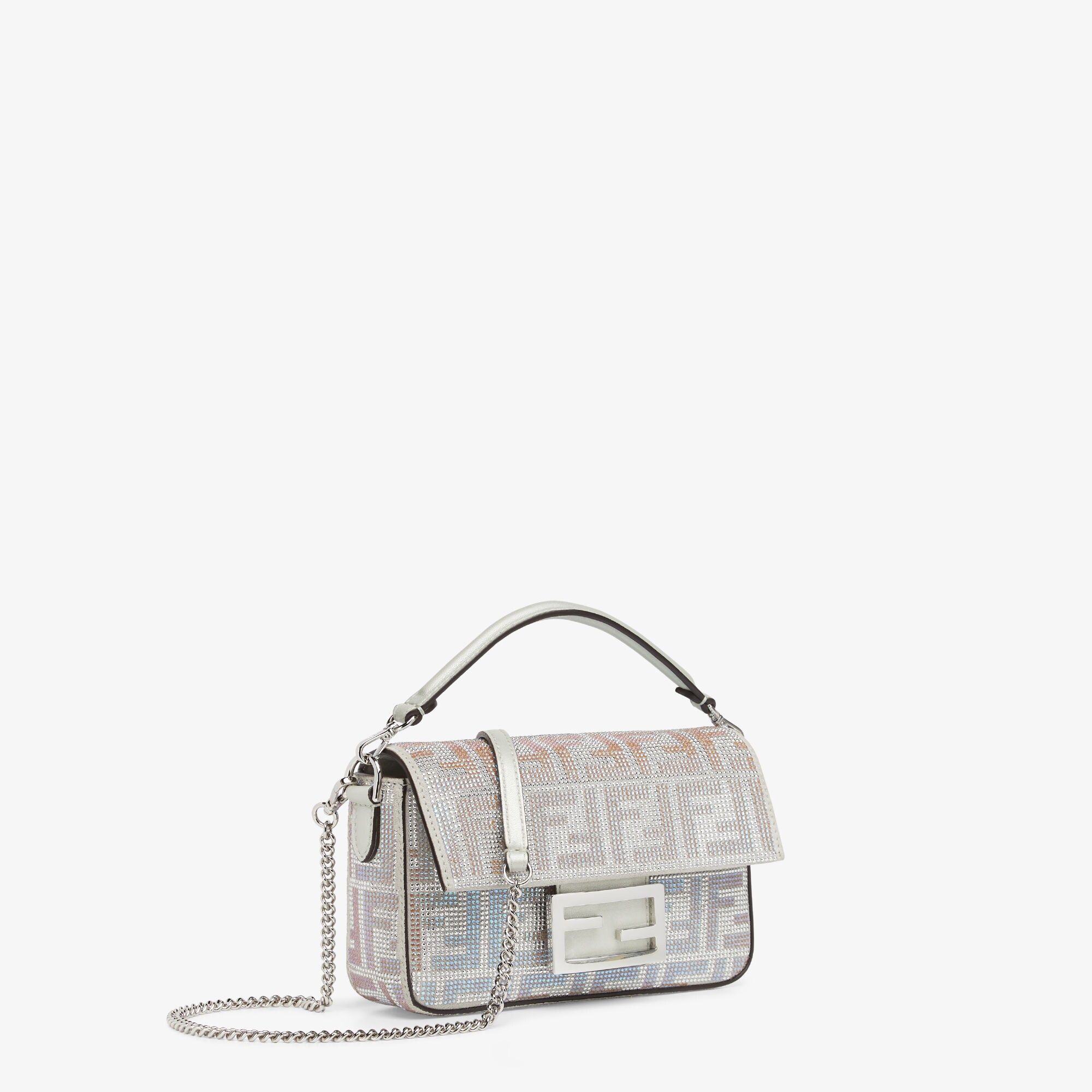 バゲット ミニ スパンコールまたはクリスタル ホワイト | Fendi