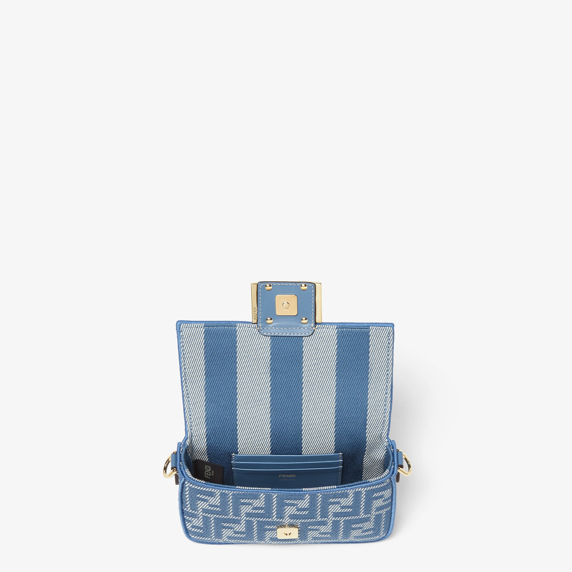 FENDI バゲットマイクロ三つ折り財布ブルーデニム調FFジャカード 楽天市場】FENDI フェンディ 三つ折り財布 BAGUETTE バゲット