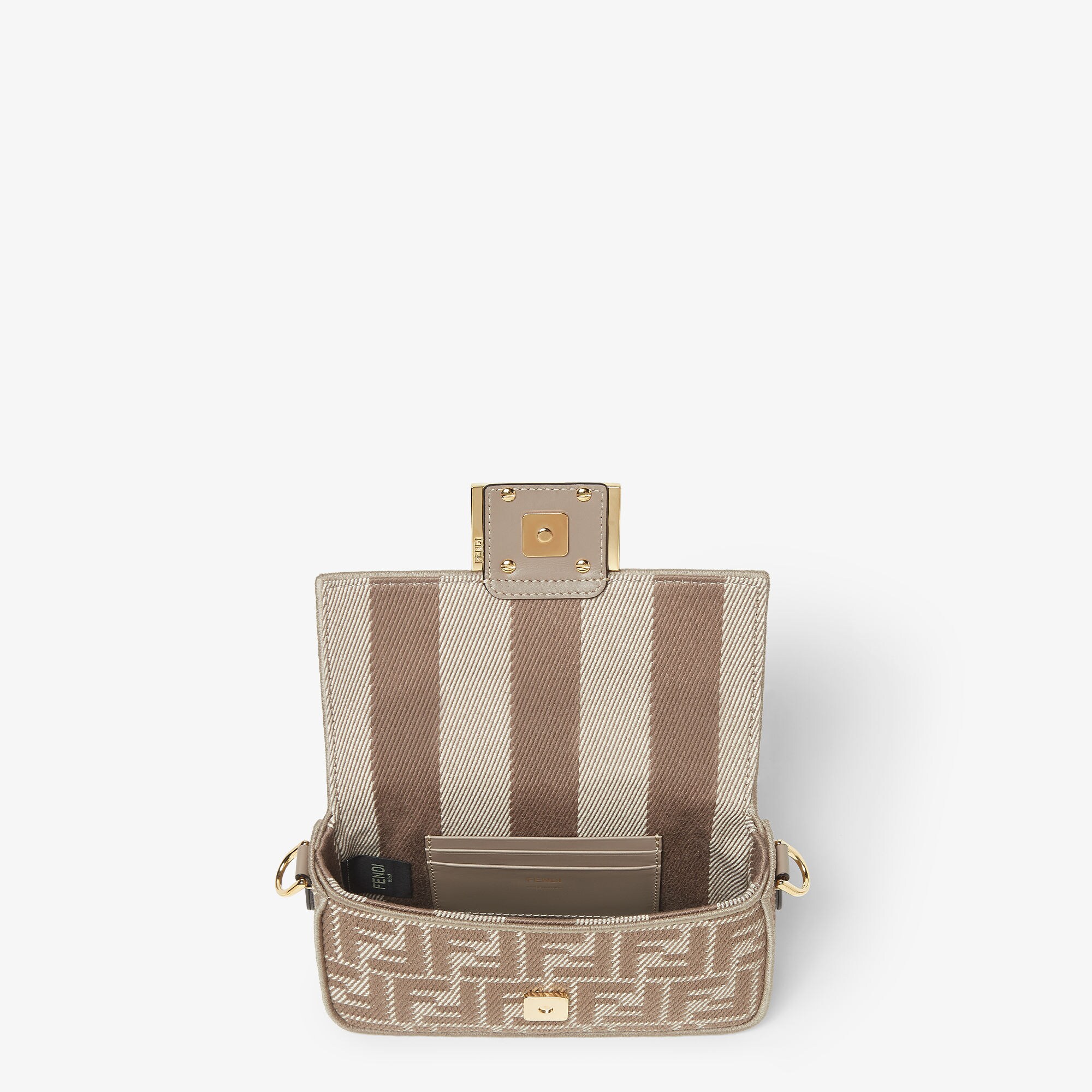 バゲット® ミニ ファブリック グレー | Fendi