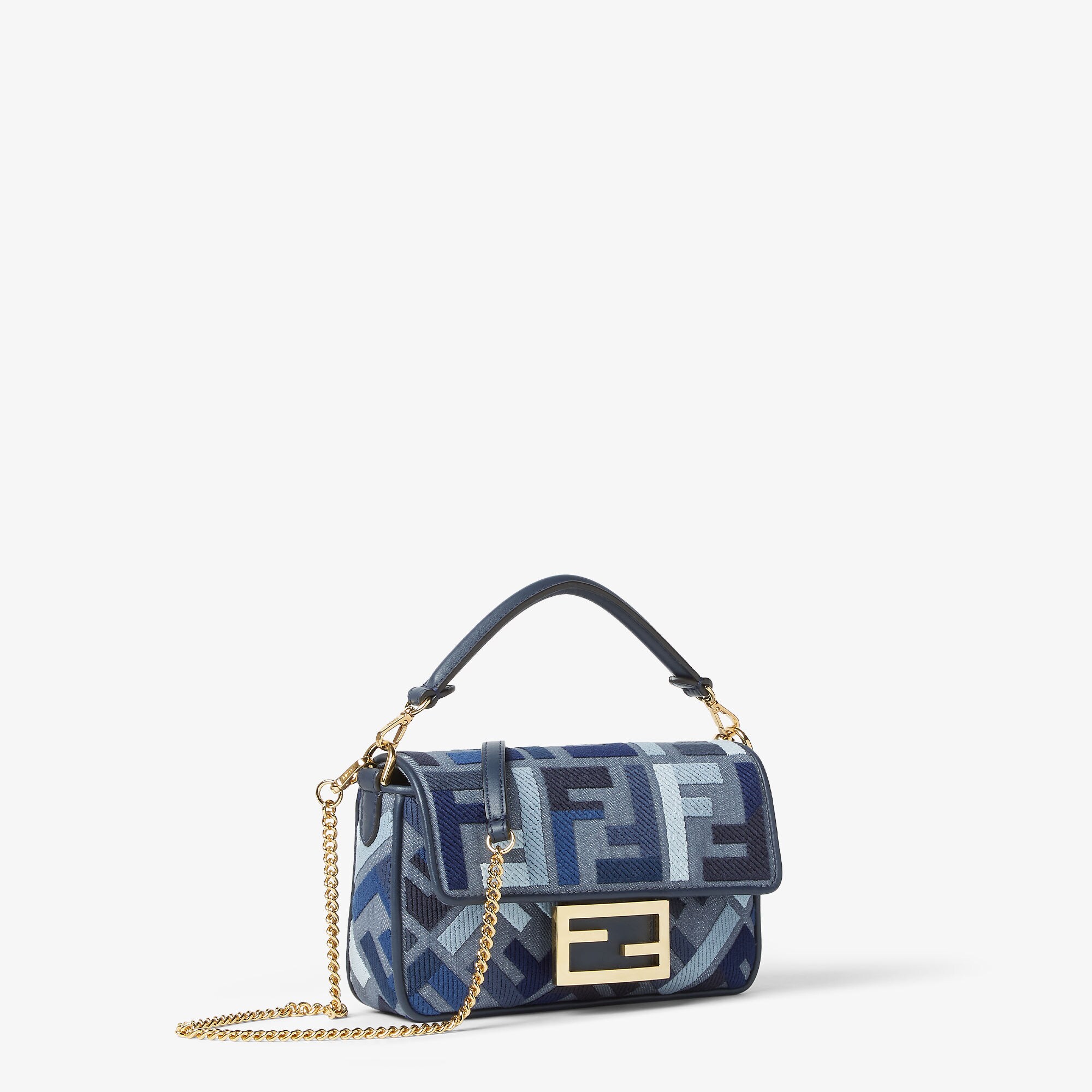 Baguette Mini Fabric Blue | Fendi