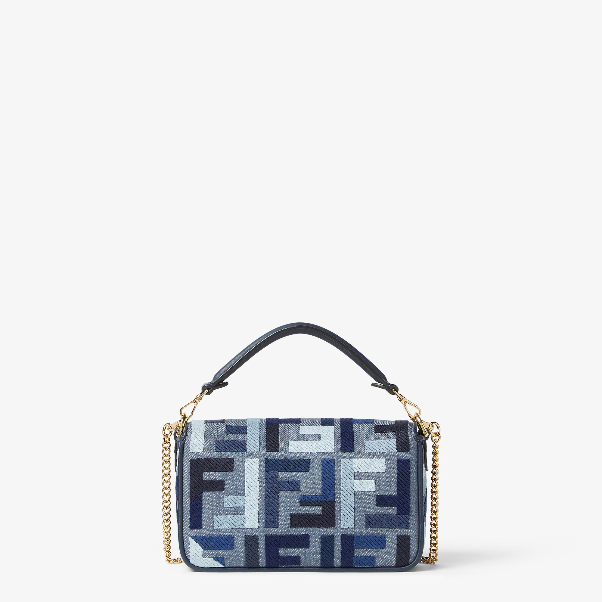 【可愛い♪】FENDI Baguette Mini canvas with FF embroidery Fendi by Marc Jacobs Baguette Mini White and Black Canvas