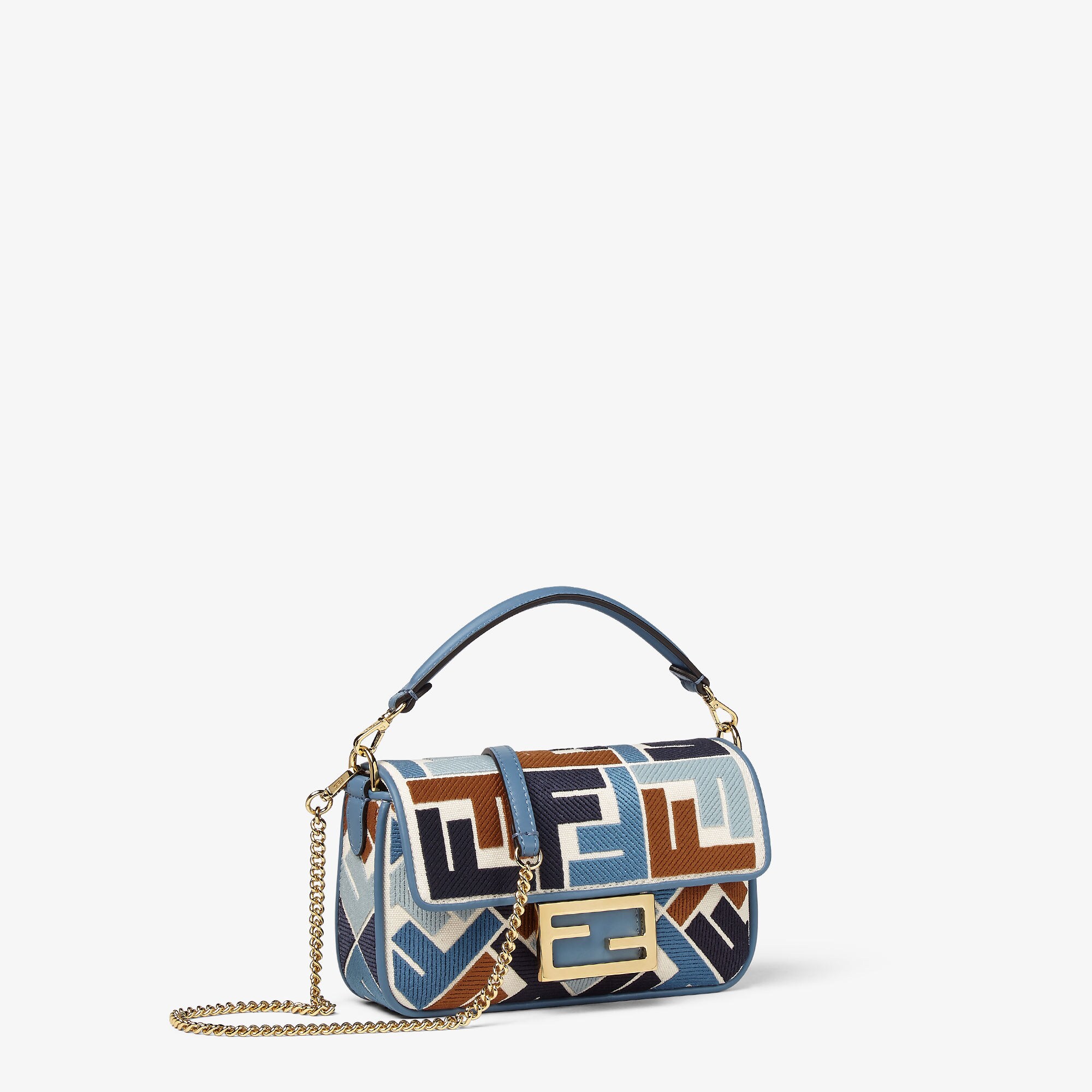 【可愛い♪】FENDI Baguette Mini canvas with FF embroidery Amazon.com: FENDI Canvas FF Embroidery Nano Baguette Charm