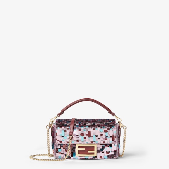Fendi Small-size iconic Baguette® bag, with refined all-over
