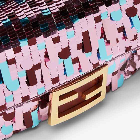 Fendi Small-size iconic Baguette® bag, with refined all-over | Thumbnail 6