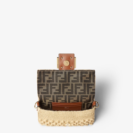 Fendi Iconic mini Baguette® bag, made of natural-coloured | Thumbnail 4