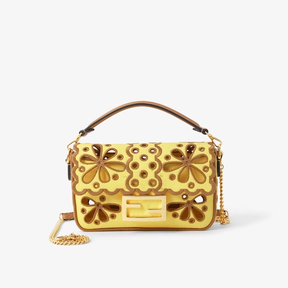 Fendi Baguette Mini In Yellow