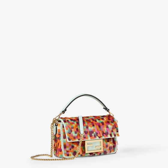 Fendi Iconic mini Baguette® bag, embroidered all over | Thumbnail 2