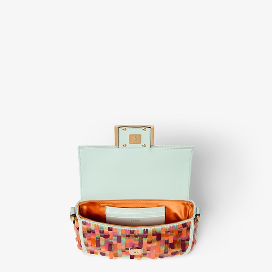 Fendi Iconic mini Baguette® bag, embroidered all over | Thumbnail 4