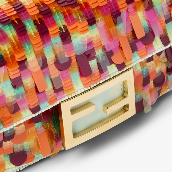 Fendi Iconic mini Baguette® bag, embroidered all over | Thumbnail 5