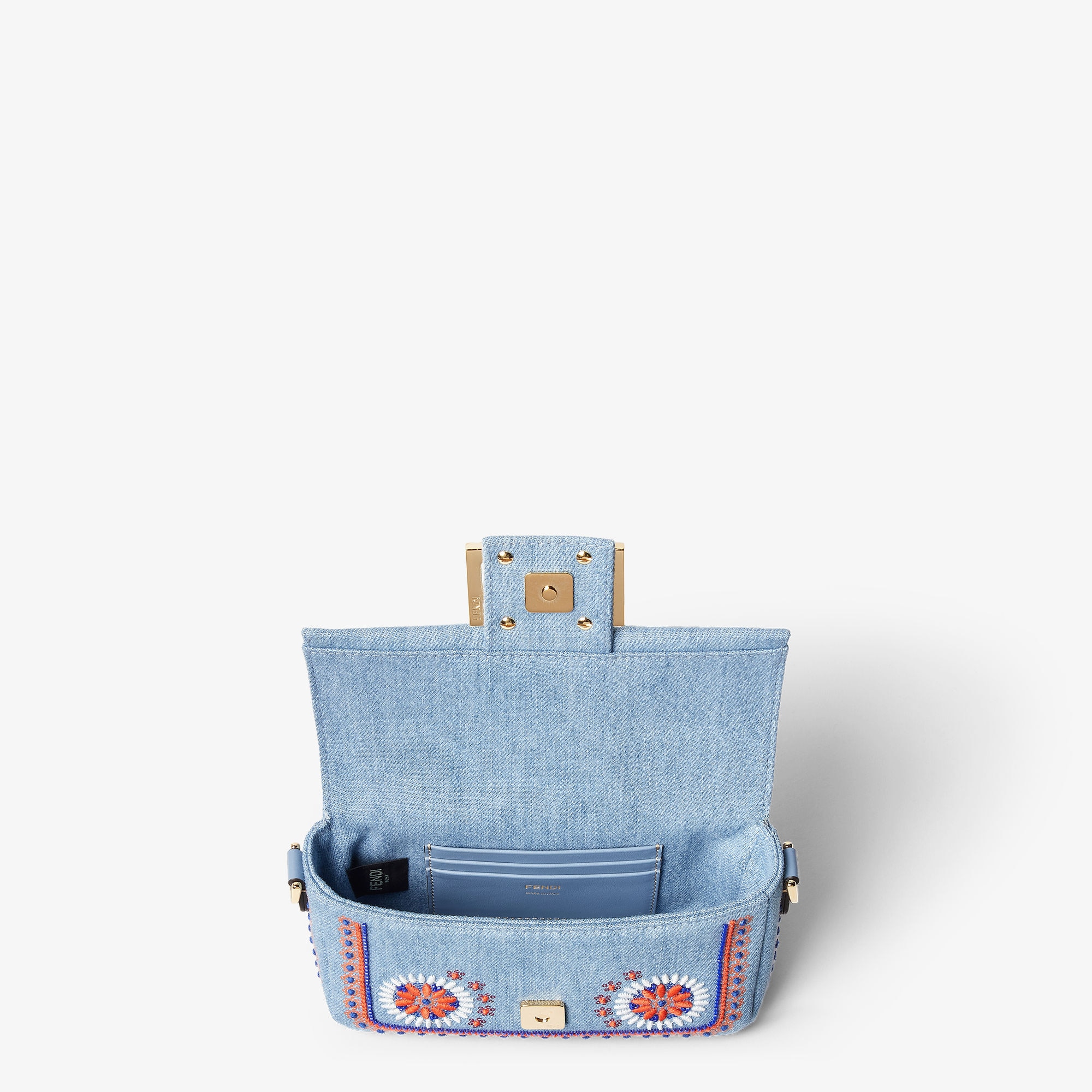 バゲット® ミニ デニム ライトブルー | Fendi