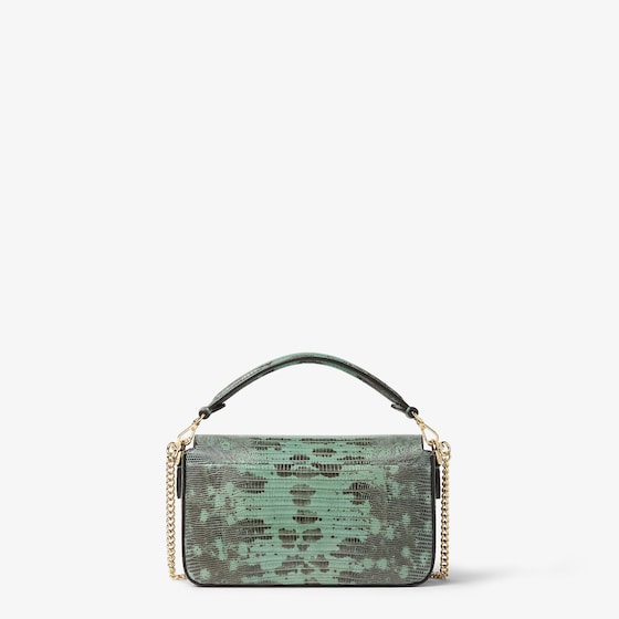 Fendi Iconic mini Baguette® bag made of exquisite green agate | Thumbnail 4