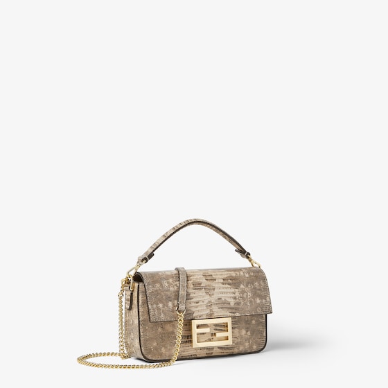 Fendi Iconic mini Baguette® bag made of exquisite beige agate | Thumbnail 2