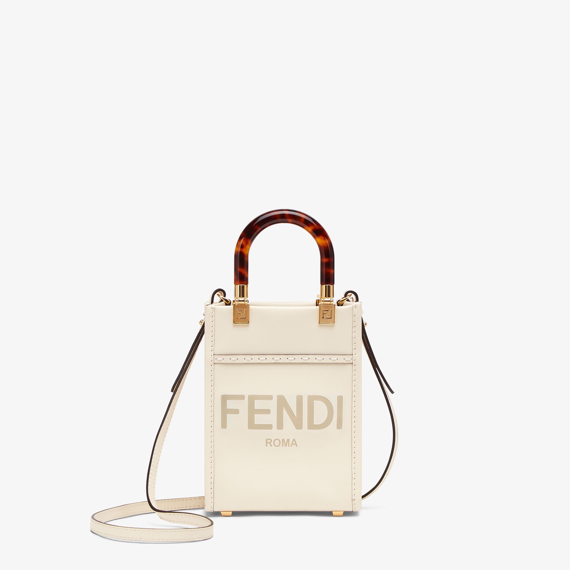 サンシャイン ショッパー ミニ レザー ホワイト | Fendi サンシャイン ショッパー ミニ レザー ホワイト | Fendi