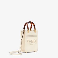FENDI公式】サンシャイン ショッパー スモール ホワイトレザー ミニ FENDI公式】サンシャイン ショッパー スモール ホワイトレザー ミニ