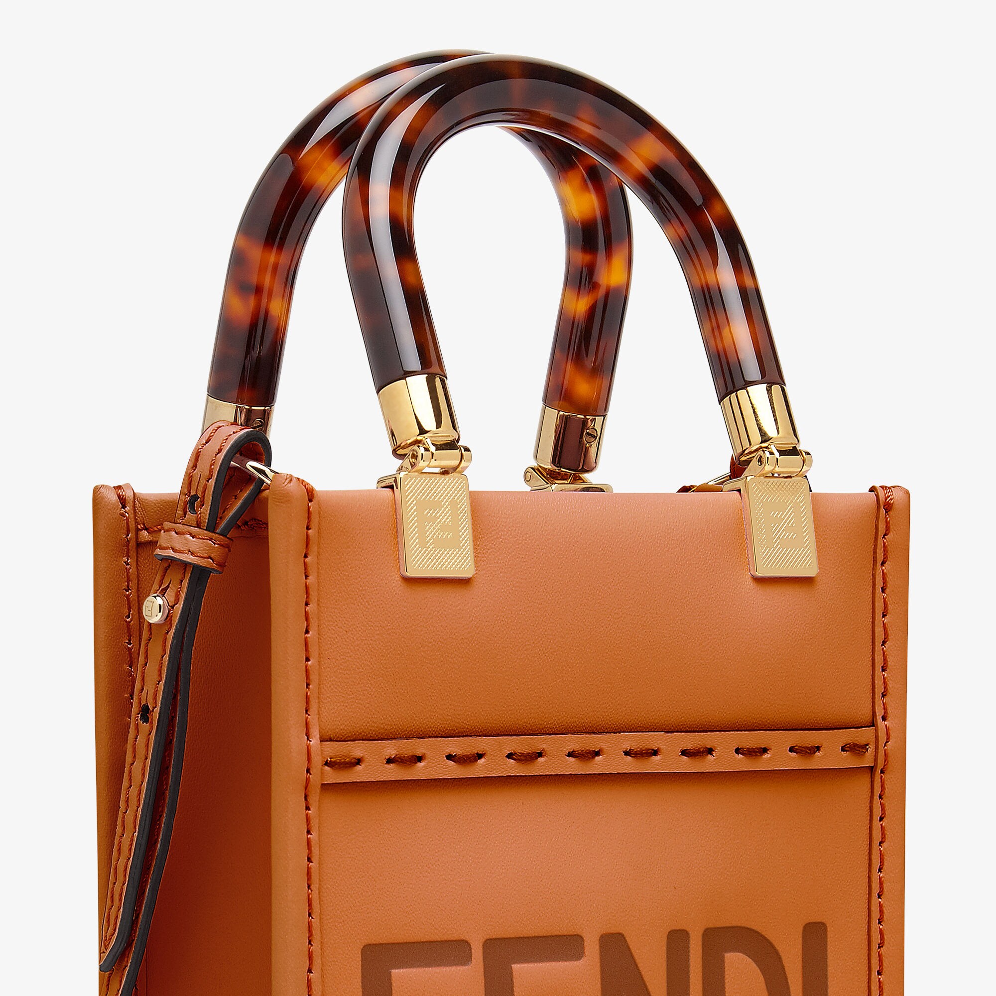 サンシャイン ショッパー ミニ レザー ブラウン | Fendi サンシャイン ショッパー ミニ レザー ブラウン | Fendi