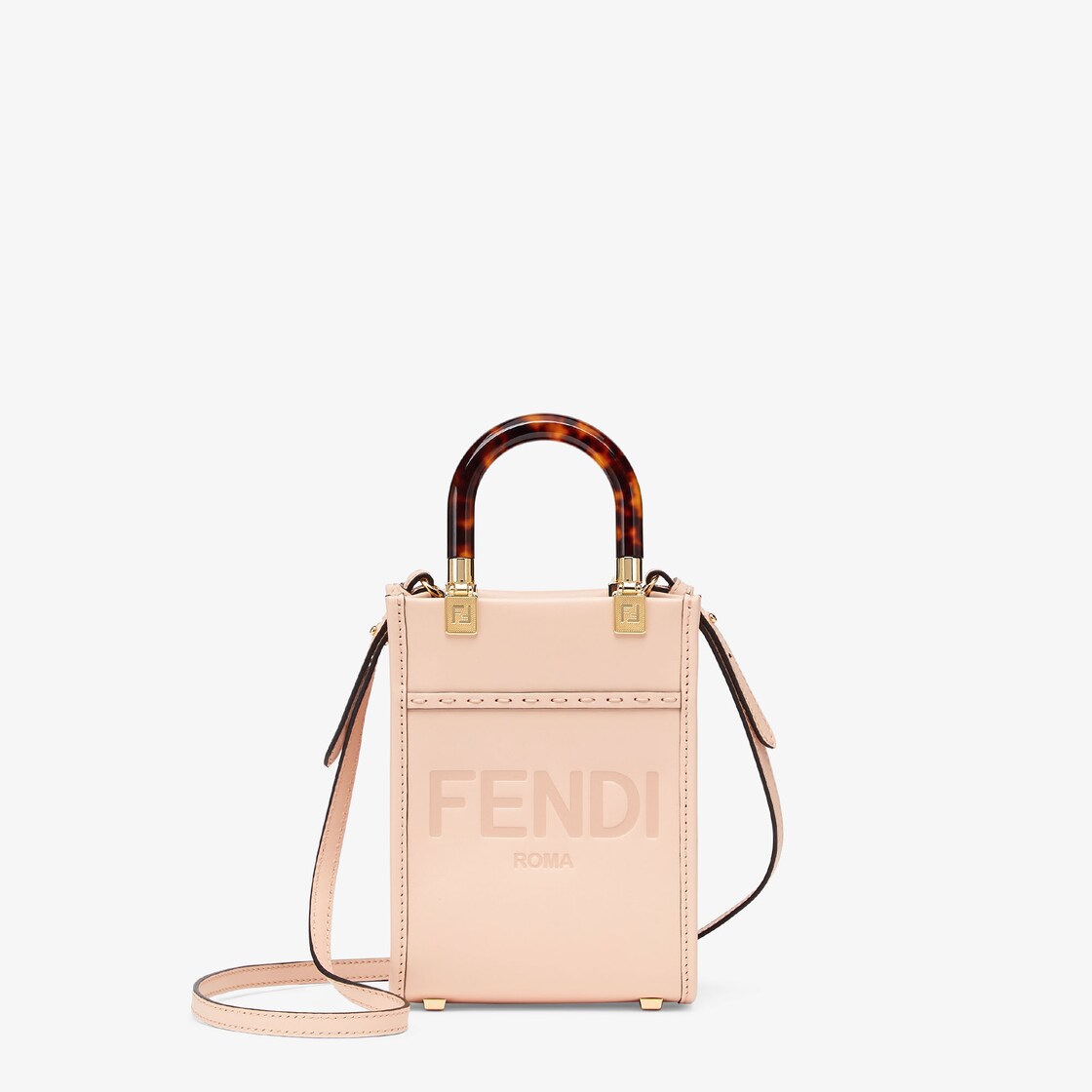 サンシャイン ショッパー ミニ - ペールピンクレザー ミニバッグ | Fendi